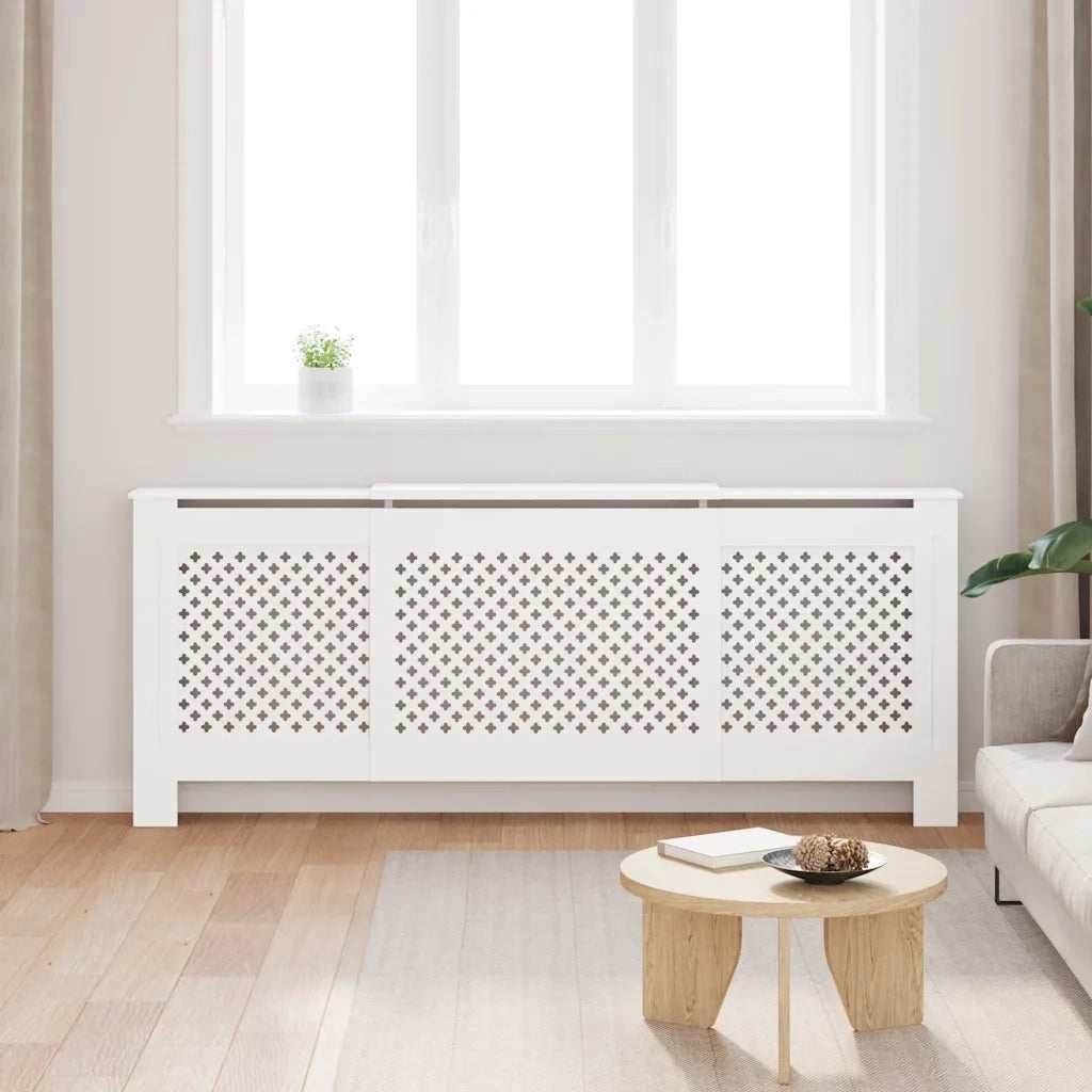 Copertura per Radiatore Bianca in MDF 205 cm
