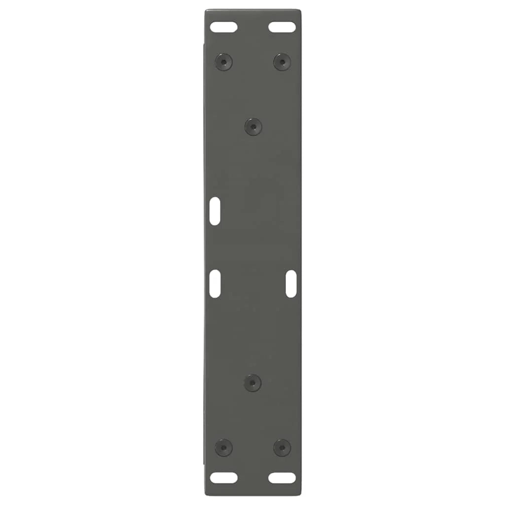 Set di 2 gambe regolabili per tavolino moderno 40 x 31 cm in acciaio antracite 02_0056968