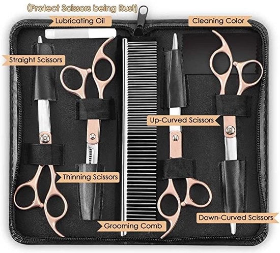 Scaletta per cani e gatti, forbici per la cura del pelo dei cani, pet combs \ cura del pelo per cani e gatti, set