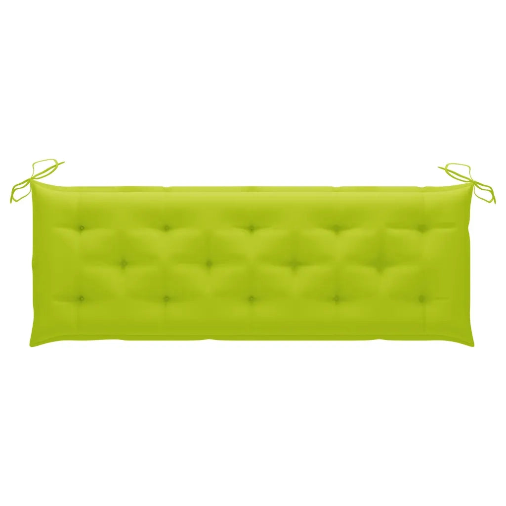 Panchina da Giardino | Panca da Giardino e Cuscino 3 Posti 150cm Eucalipto Massello