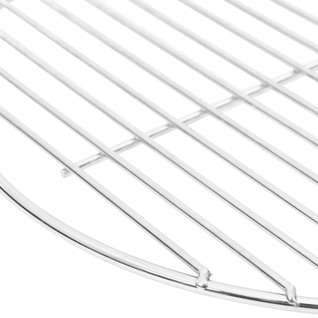 Griglia per Barbecue Rotonda Ã˜34,5 cm Acciaio Inossidabile 304