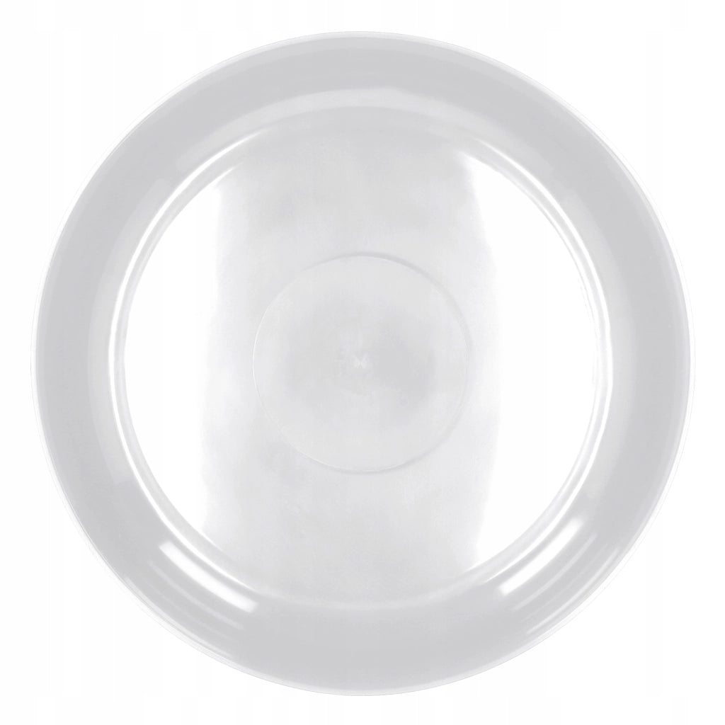 Vaso da fiori KADAX, coprivaso, ciotola bianca per composizioni floreali, rotondo, 26 cm