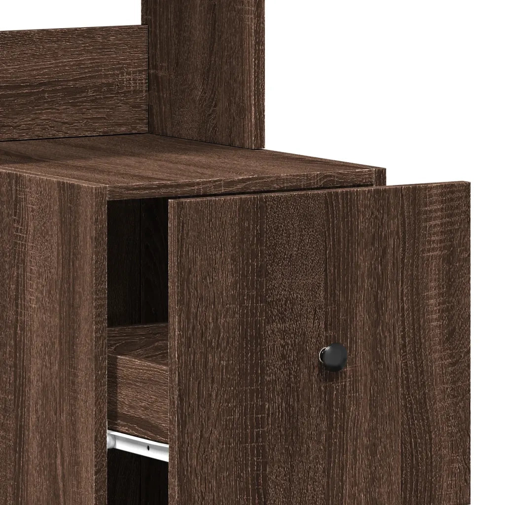 Mobile da cucina-Armadio da cucina Rovere Marrone 35x50x180 cm Legno Multistrato