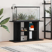 Supporto Acquario 100x40x60 cm Legno Multistrato Rovere Nero