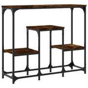 Tavolo Consolle | Tavolo d'Ingresso Rovere Fumo 89,5x28x76 cm Legno Multistrato