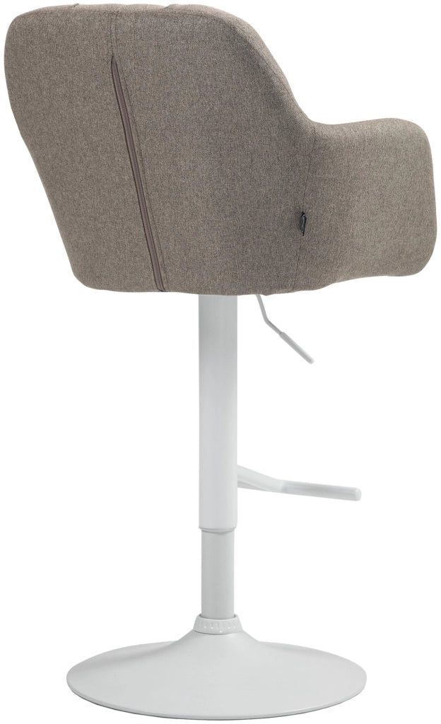 Barhocker Natoma Stoff weiЯ