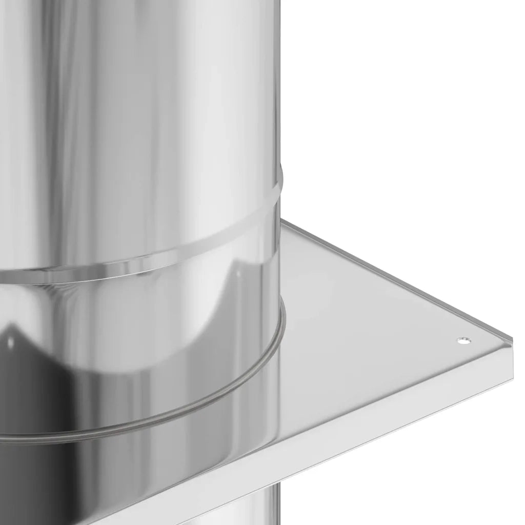 Estensione Camino Argento 35 x 35 x 132 cm Acciaio inossidabile CFW2673639