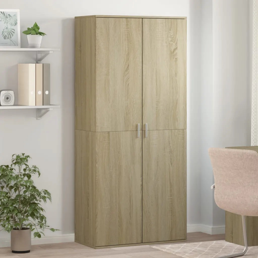 vidaXL Scarpiera Rovere Sonoma 80x39x178 cm in Legno Multistrato