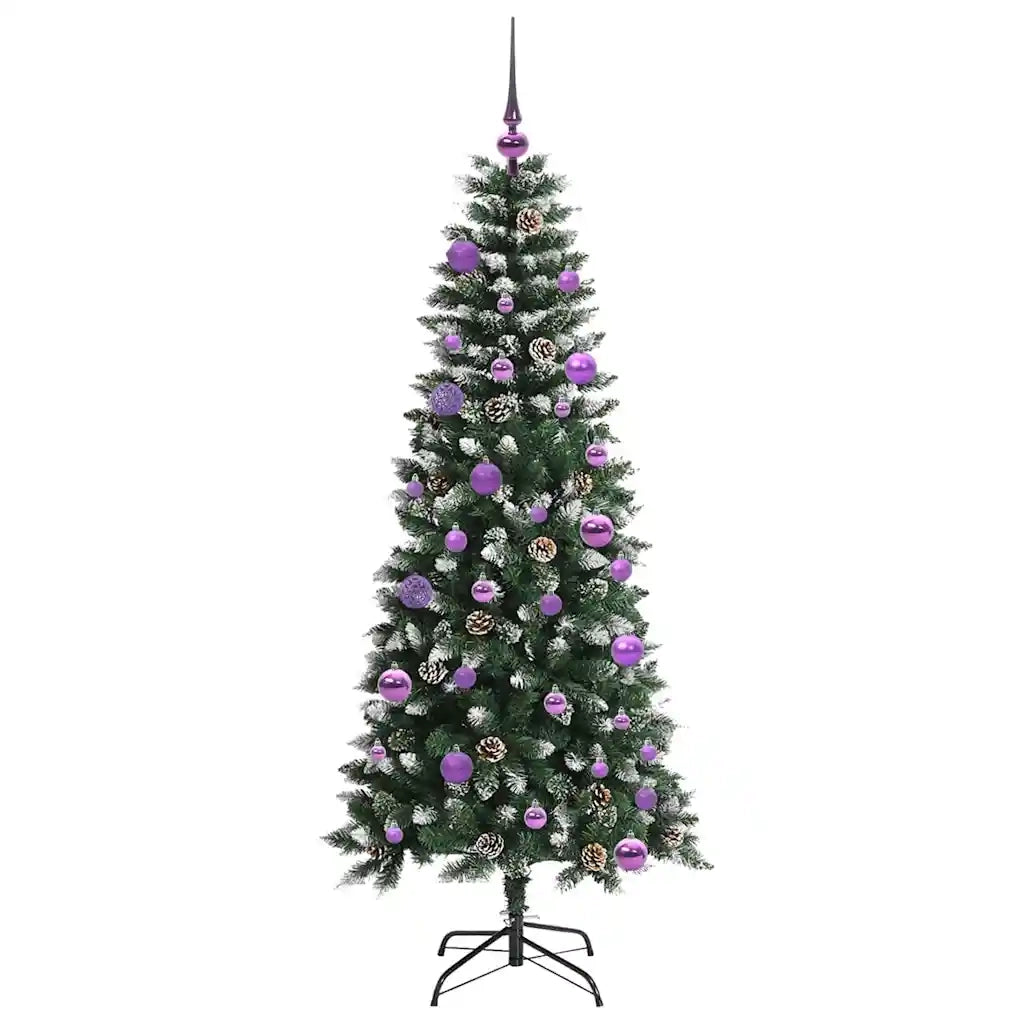 Albero di Natale artificiale con 150 LED Verde 150 cm 3395814