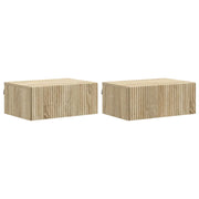 Mobiletto da notte a muro 2 pcs Rovere Sonoma 49 x 34,5 x 20 cm