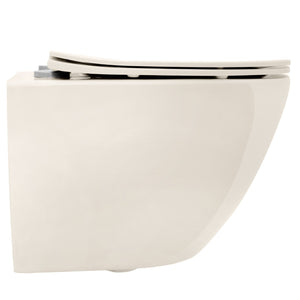 Vaso Wc Sospeso Rea Carlo Mini Rimless Ecru