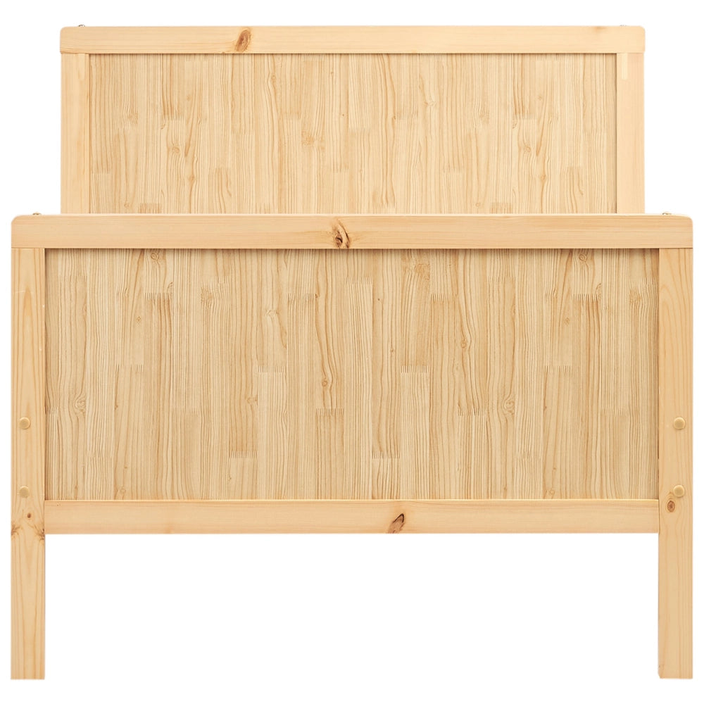 Letto per bambini allungabile in legno di pino chiaro UE misura singola 3ft 90 x130/160/200 cm con rete a doghe per la cameretta