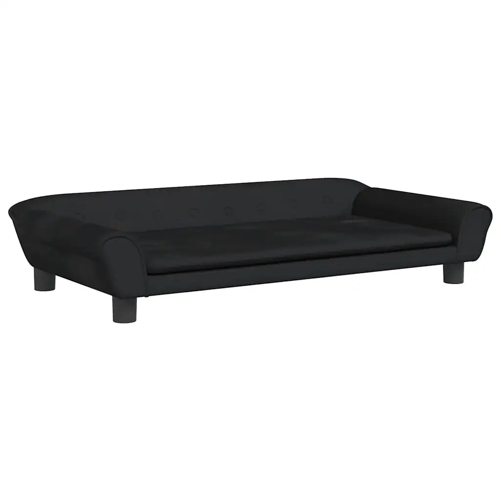 Divano per Bambini-Sofa-Divanetto Nero 100x50x26 cm in Velluto
