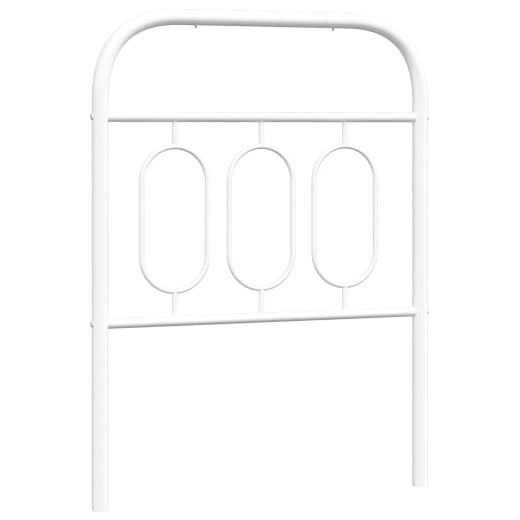 Testiera | Testata di Ricambio in Metallo Bianco 75 cm