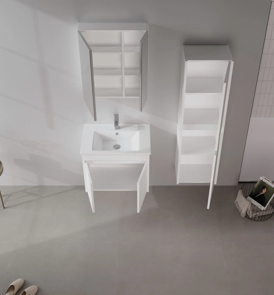Mobile lavabo "Side 65 v2" - 65 x 45 x 52 cm - Bianco opaco