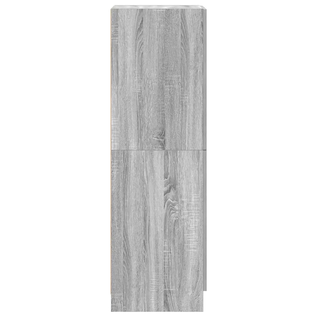 Armadietto Cucina Grigio Sonoma 38x41,5x131,5 cm in Legno