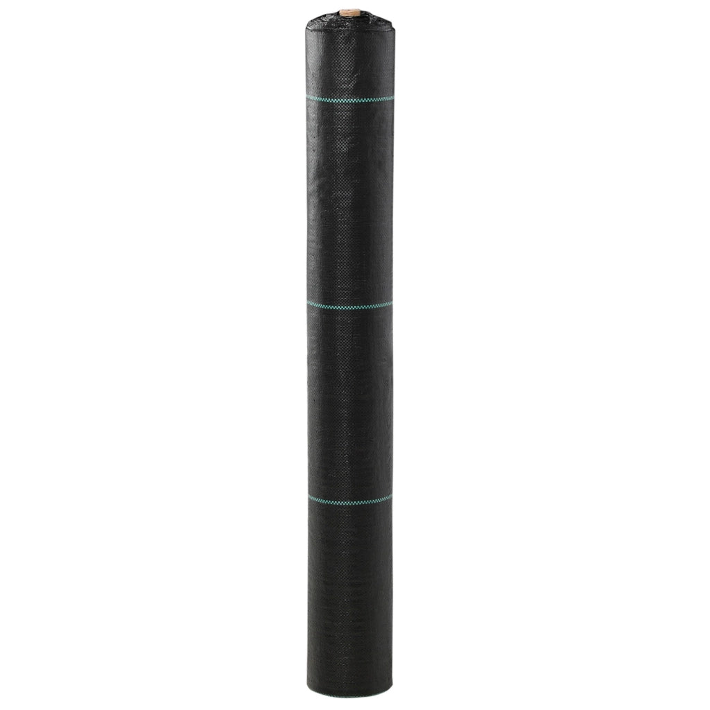 Telo per Pacciamatura 100x2 m Traspirante e Anti-UV in Polipropilene Nero