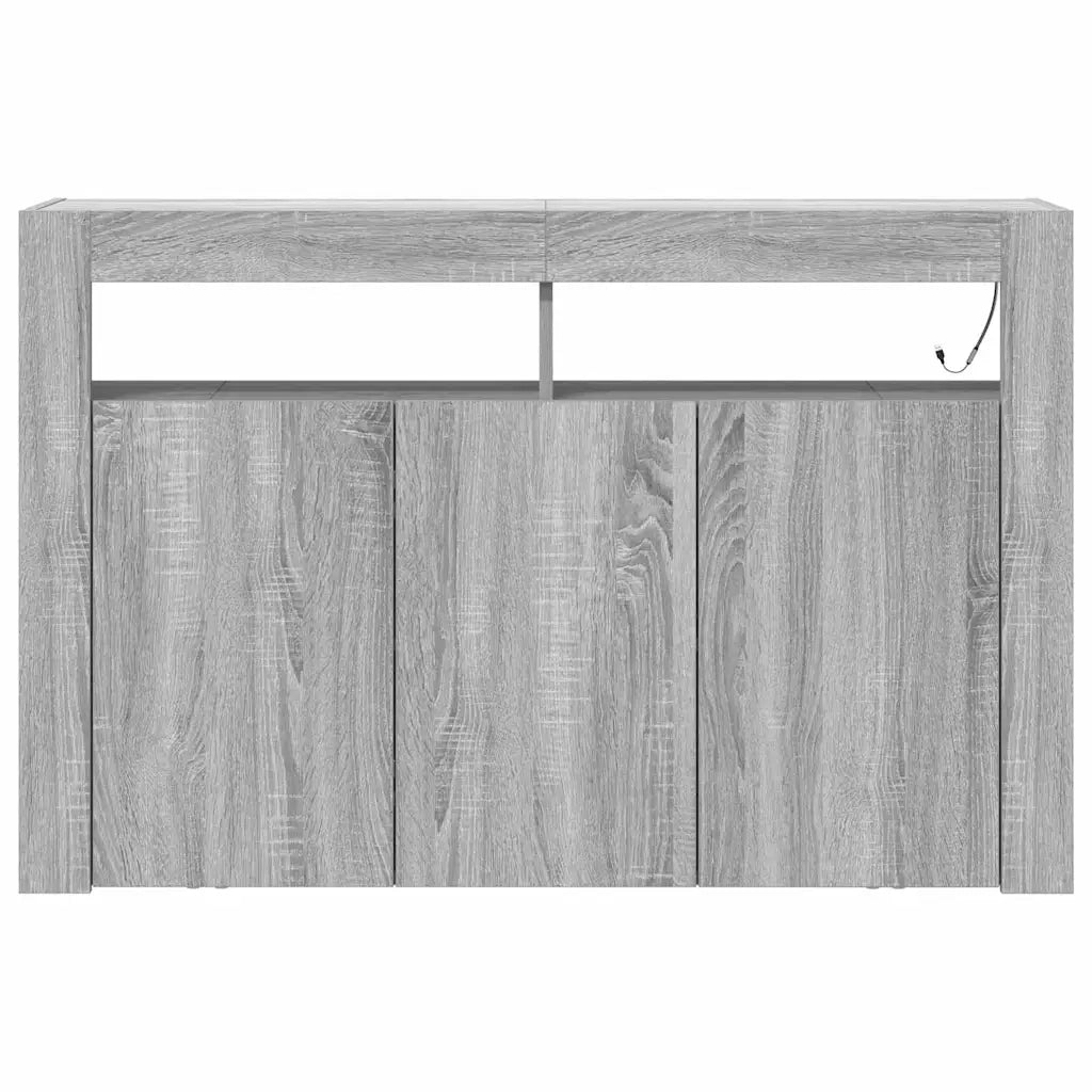 Credenza | Madia | Buffet da pranzo | Armadio da pranzo Grigio Sonoma 116 x 30 x 75 cm Legno multistrato