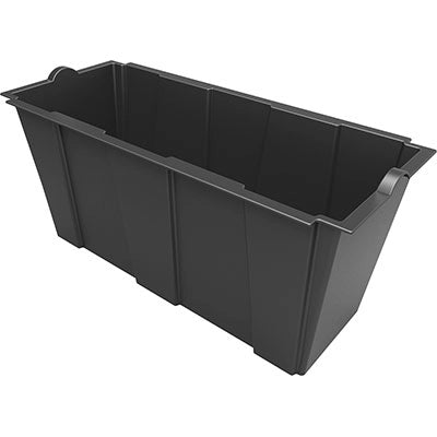 VASO FIORIERA SEPARE BAMA  PP NERO CM 79X35 H.CM 37