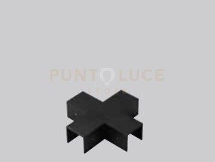 CONNETTORE A 4 "X" COLORE NERO  PER GIUNZIONE MECCANICA PER SISTEMA BINARIO