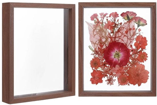 Scelta unica Fotolijst fluttuante - Fotolijst in legno - Mocha - 26,7 x 21,5 x 4 cm - Doppio chiaro - Ideale per la decorazione - Decorazione per parete