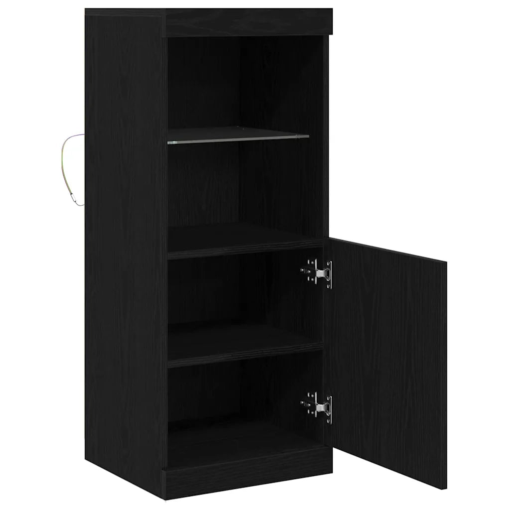 Madia LED Rovere Nero 41 x 37 x 100 cm Legno multistrato 863041