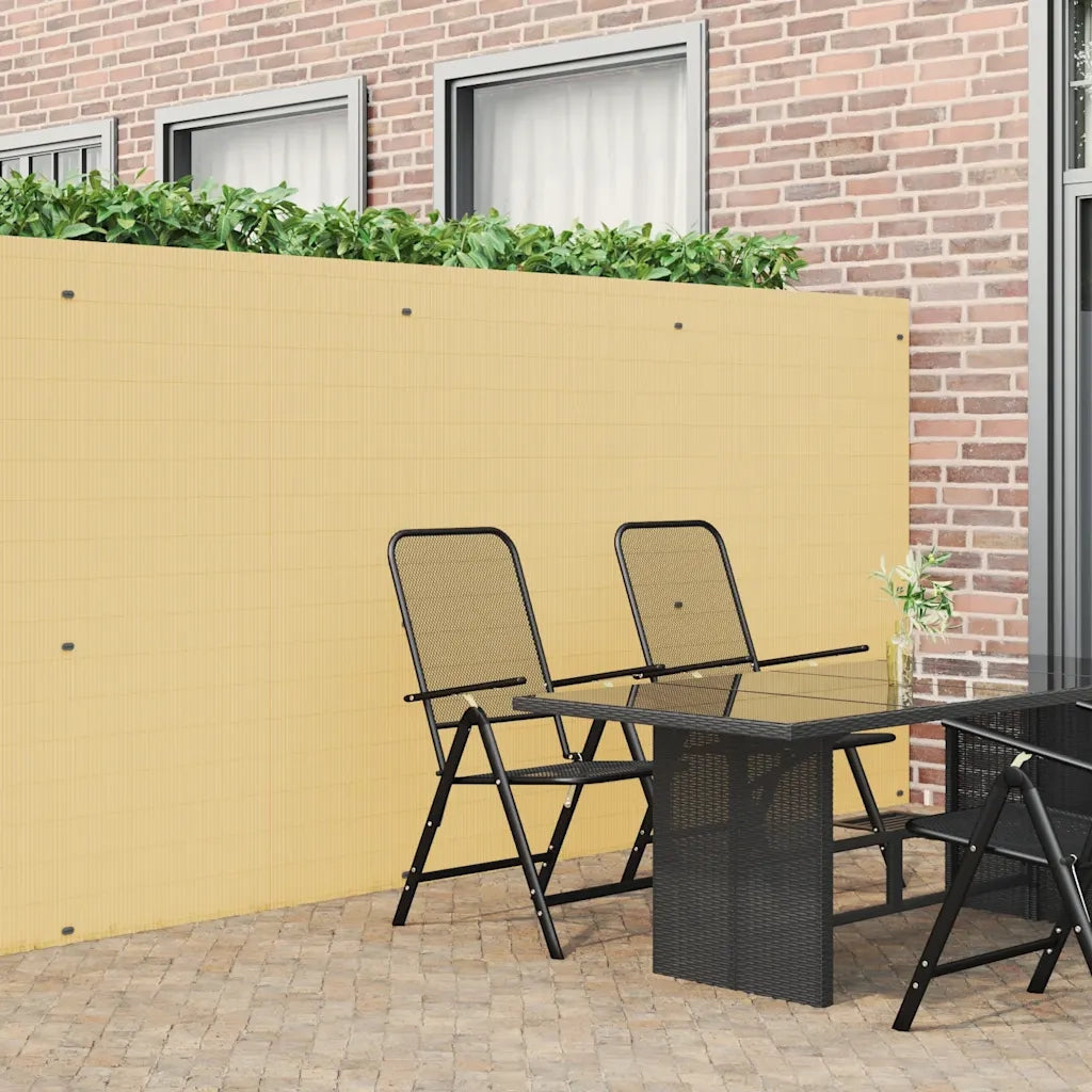 Recinzione da Giardino Bifacciale Gialla 1,8x3 m in PVC 42002620