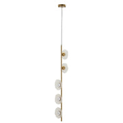 Lampadelle Ario Emily Verticale Vetro Trasparente cm 15x16x110