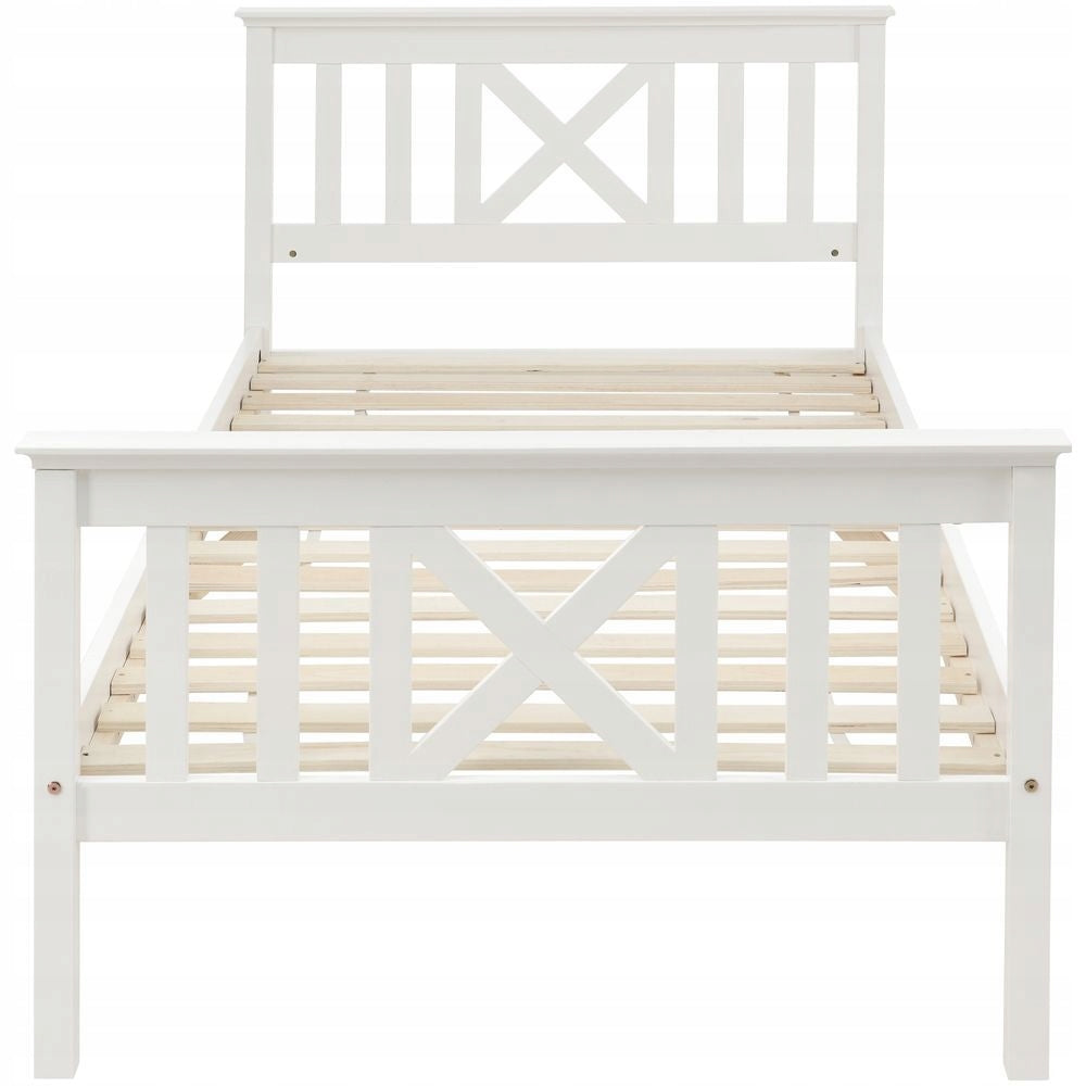 Letto per bambini e adolescenti - Xylo - 90x200cm legno bianco