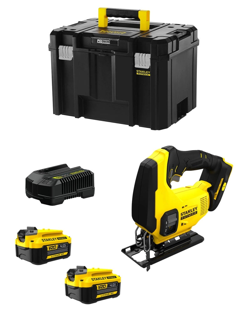 Seghetto Alternativo STANLEY FatMax SFMCS600M2T (2 x 4,0 Ah + Caricabatteria + TSTAK VI)