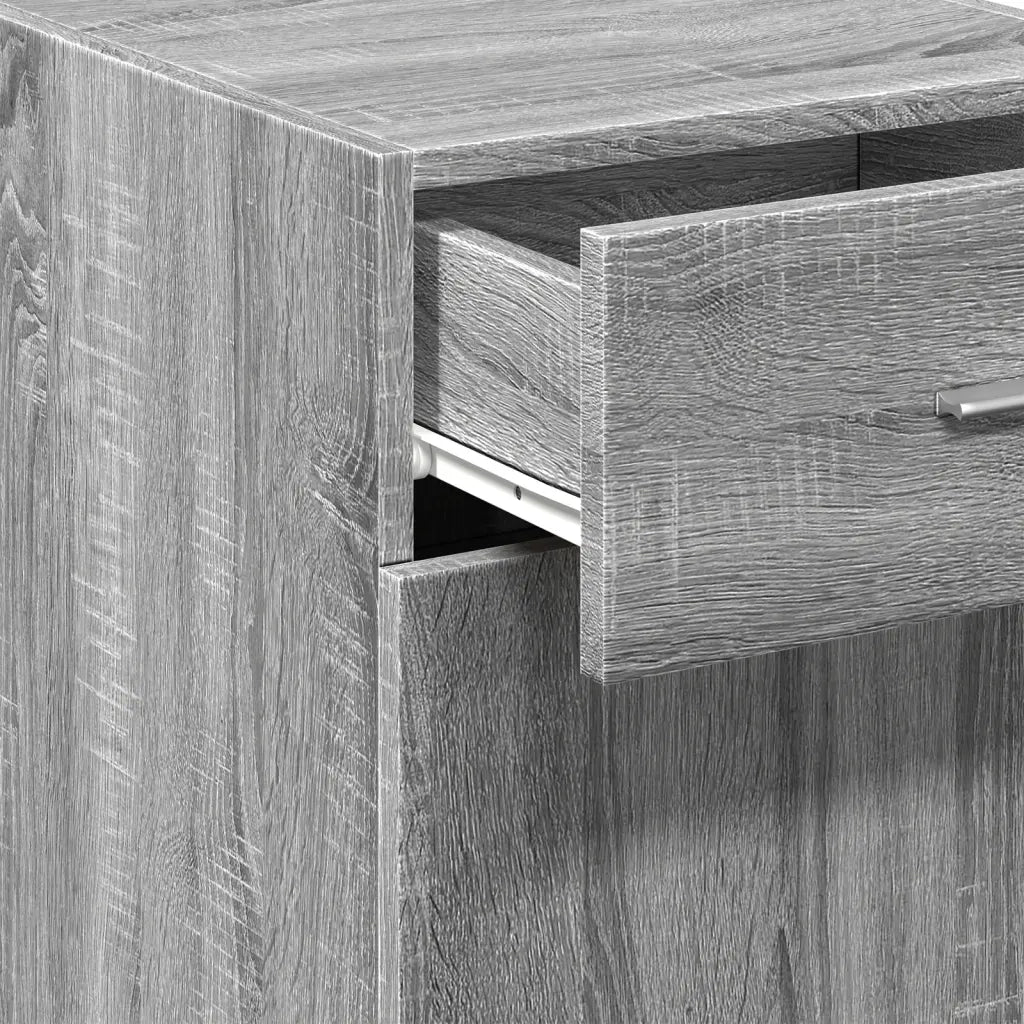 vidaXL Credenza Grigio Sonoma 40x42,5x93 cm in Legno Multistrato