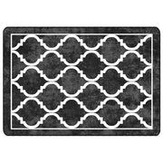 Tappeto del soggiorno | Tappeto Lavabile Nero e Bianco 120x180 cm