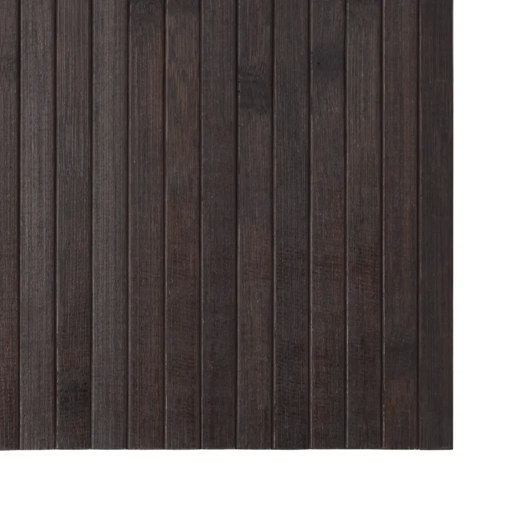 Tappeto Rettangolare Marrone Scuro 60x300 cm in BambÃ¹