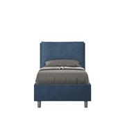 Letto Singolo 80x200 cm con Rete e Contenitore Antea Blu