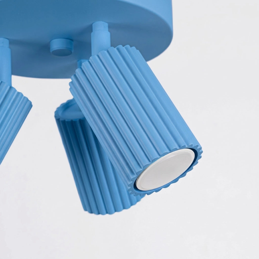 Plafoniera KARBON 3P azzurro