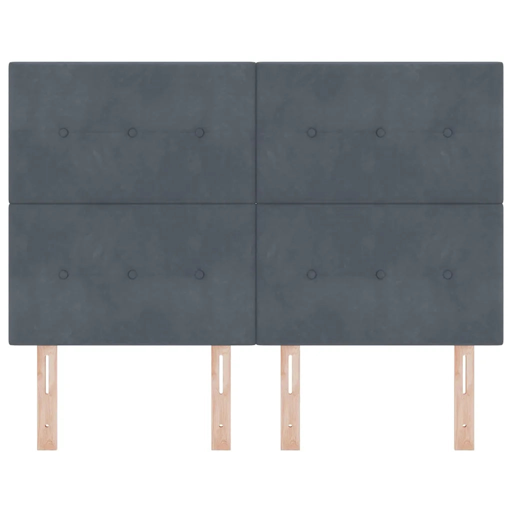 Testiera Grigio scuro 160 cm Velluto 3337842