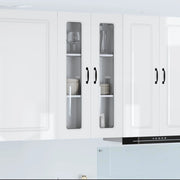 Mobile da cucina con lo scaffale-Armadio da cucina Bianco Lucido 60 x 31 x 100 cm 111944
