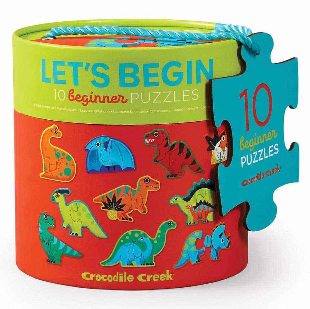 Crocodile Creek - 2 pz. Let`s Begin Puzzle - Dinosaurs