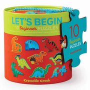 Crocodile Creek - 2 pz. Let`s Begin Puzzle - Dinosaurs