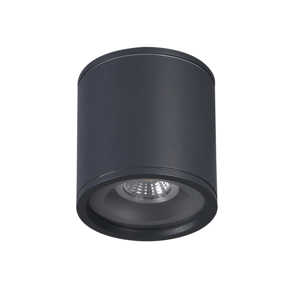 Plafoniera esterna Tormi Italux GU10 35W nera IP54