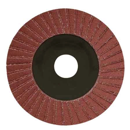 DISCO LAMELLARE AL CORINDONE Ø 115x22 mm - grana 60 - 10 pezzi- MOLITAL