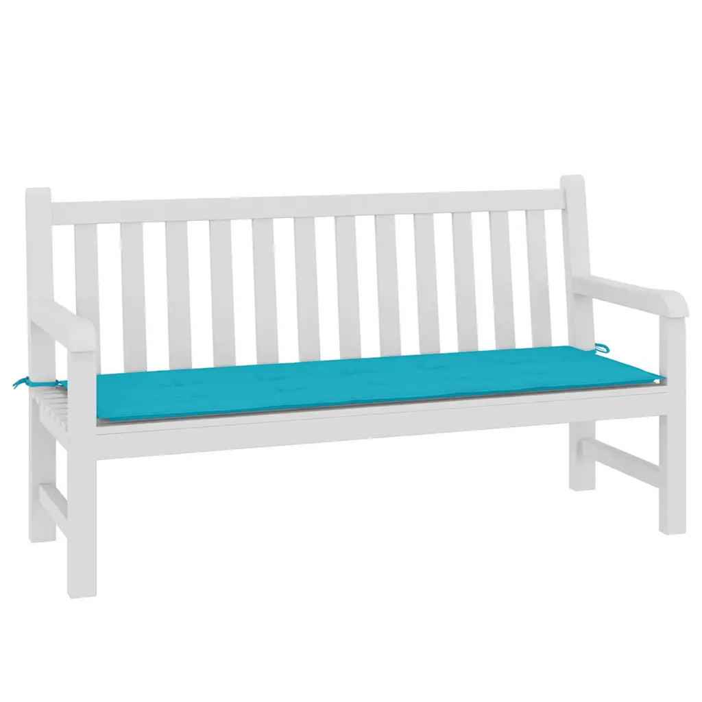 Cuscino Panca da Giardino-Cuscini per panchina da esterno Turchese 150x50x4cm in Tessuto Oxford