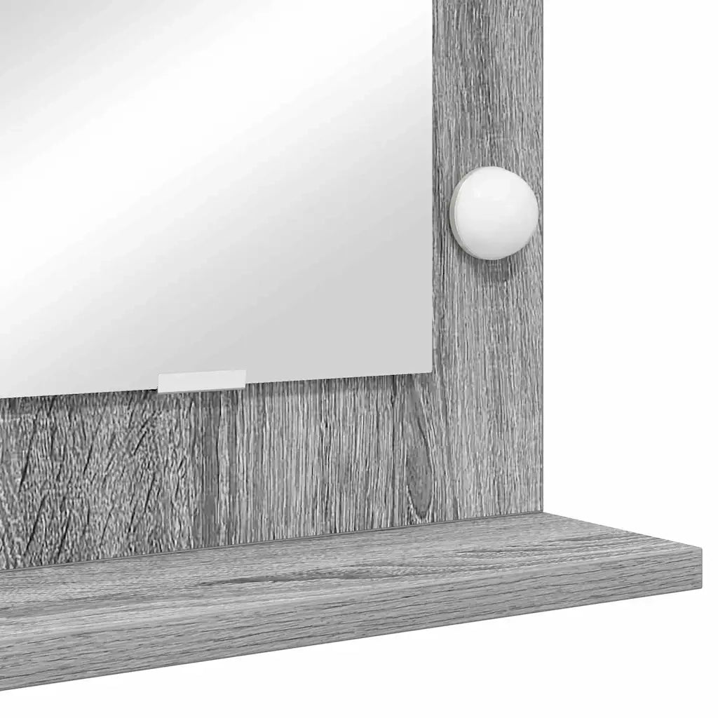 Specchio da Vanità Grigio Sonoma 100 x 55 x 18 cm Rettangolare 868306