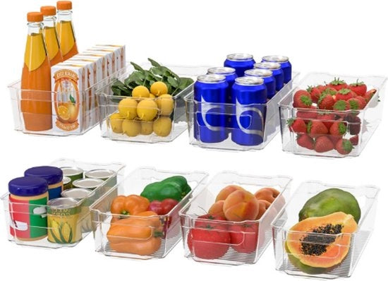 Set di Contenitori Opacchi – 8 Contenitori BPA Liberi per Cucina, Cucina Secondaria, Armadi e Frigorifero