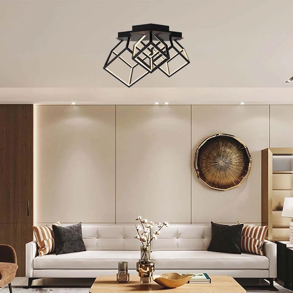Plafoniera LED dimmerabile V-TAC VT-7921 nera 3000K