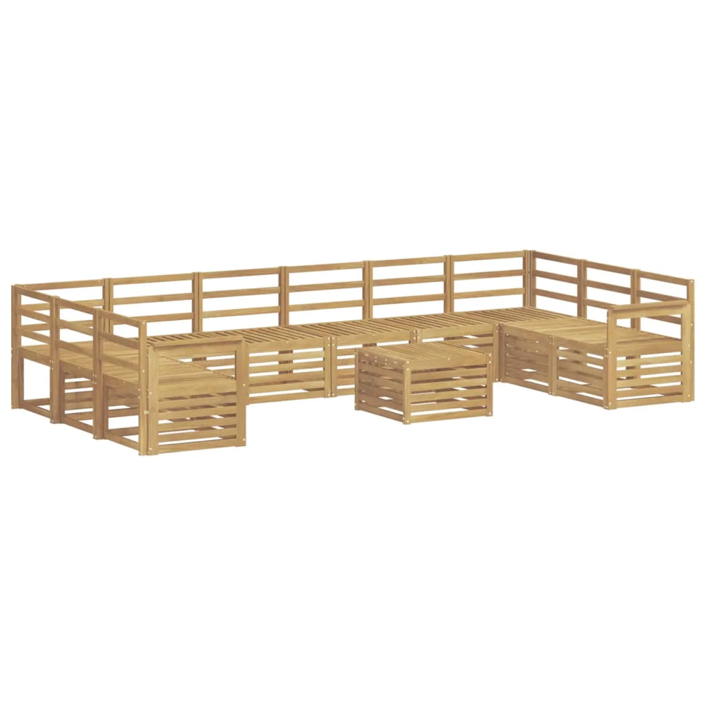 Set di divani da esterno 11 pcs Bianco 59 x 59 x 37 cm 3392609