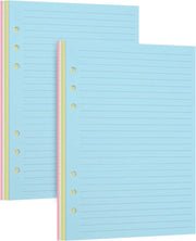 Carta navetta A5 - Adatta a un quaderno di appunti - 100 pagine - Pagine colorate