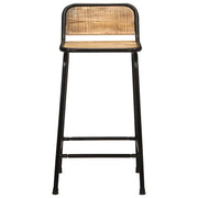 Sgabelli da Bar 2 pz 46x35,5x80 cm Legno Massello Grezzo Mango 4013530