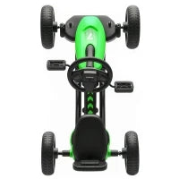 Go-Kart a pedali per bambini, go-kart per bambini dai 2 ai 5 anni con ruote EVA silenziose, avanti e indietro, verde