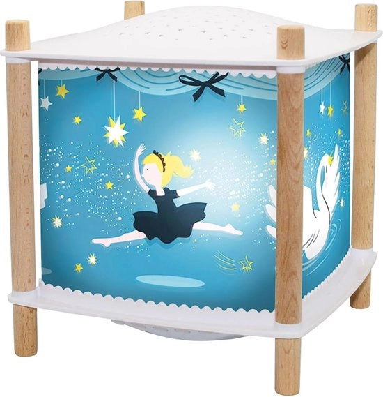 Lampada notturna per bambini con proiettore di cielo stellato, rilevatore di pianto e musica - Regalo caricabile via USB per il parto